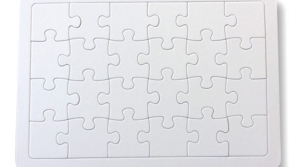 A4ホワイトパズル（ラージ24ピース）5枚セット 単価＠420円